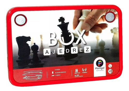 Juego De Mesa Ajedrez Macizo Linea Box 