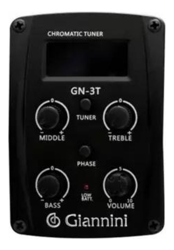 Viola Estudo Eletrica Caipira Giannini Vs-14 Eq Bk + Capa