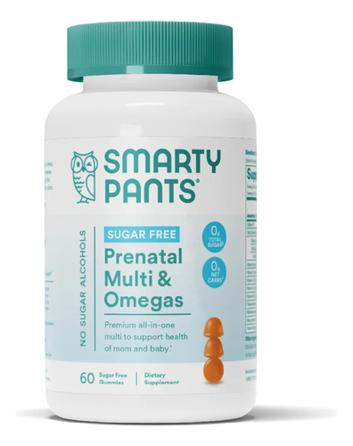 Smarty Pants Vitamainas Prenatal Multi & Omegas Con 60 Gomas Sabor Limón