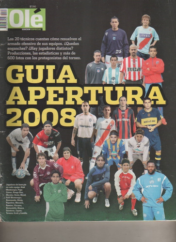 Revista Ole * Especial - Guia Del Torneo Apertura Año 2008