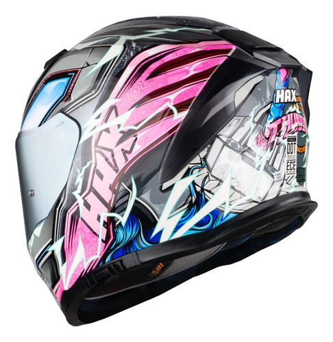 Hax. Casco Para Motociclista Dot + Ece 06. Force Thunder
