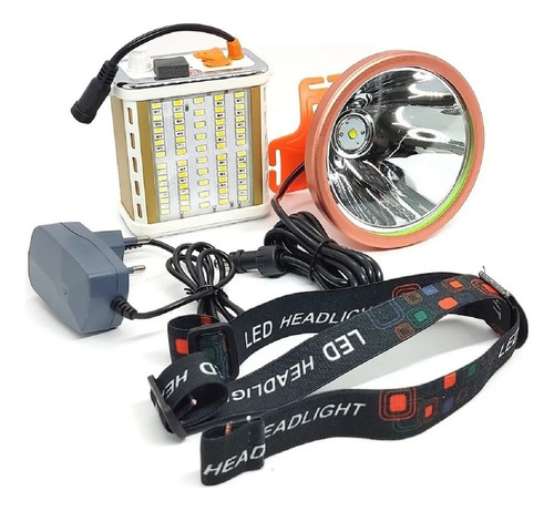 Linterna Foco Caza 300w Led Alcance 500mt - Linterna Potente Linterna Naranja Luz Blanco