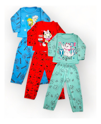 9 Pijamas Bichinhos Personagens Fofo Longo Inverno Infantil