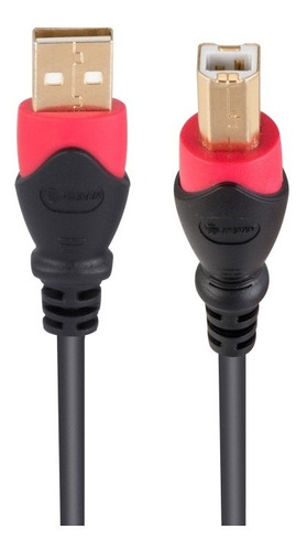 Cable Elite Usb A Usb Tipo B 7.2m Reforzado Rojo Steren