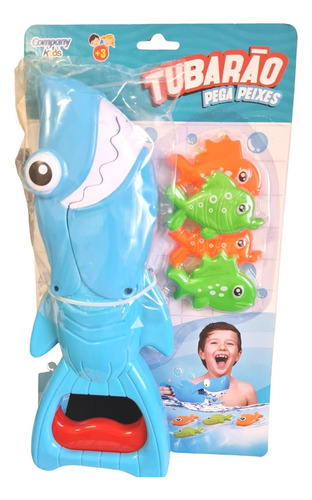 Tubarão Pega Peixe Brinquedo Para Piscina Banho Baby Shark