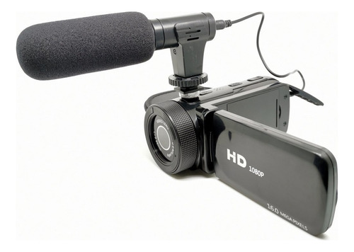 Cámara De Vídeo D100 Hd 1080p Con Micrófono