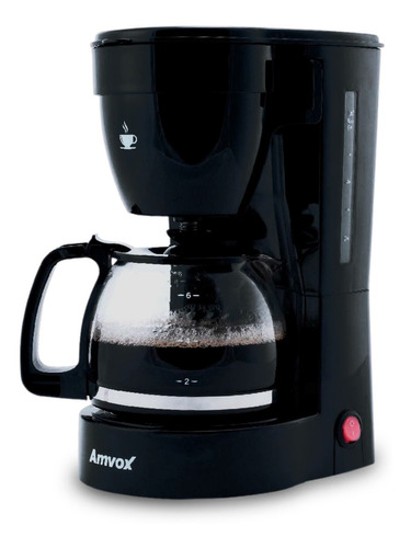 Cafeteira Amvox Acf 227 New Semi Automática Preta Cor Preto 110V