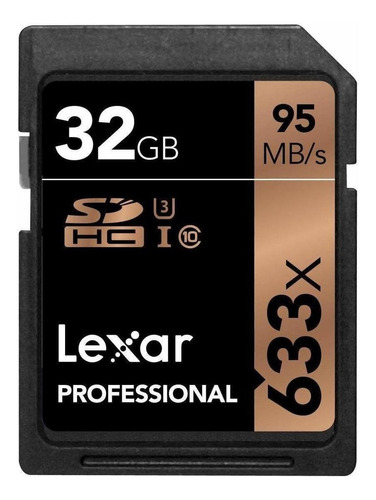 Cartão de memória Lexar LSD32GCB1-633  Professional 633x com adaptador SD 32GB