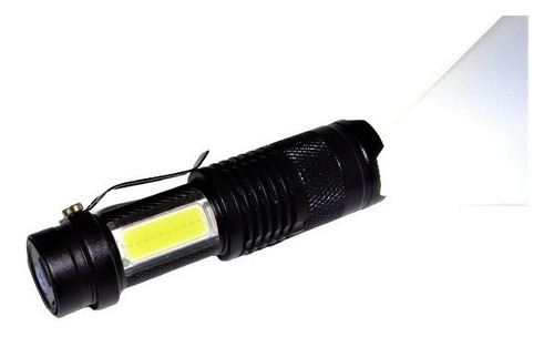 Mini Lanterna Tática Led 3em1 Usb Com Zoom Camping Bike
