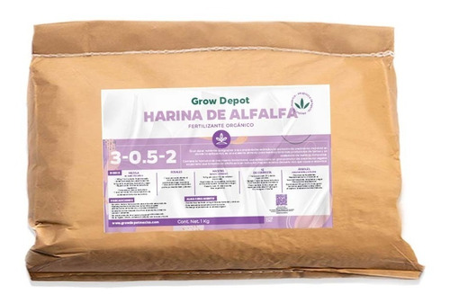 Harina De Alfalfa 1 Kg Bio Fertilizante Orgánico