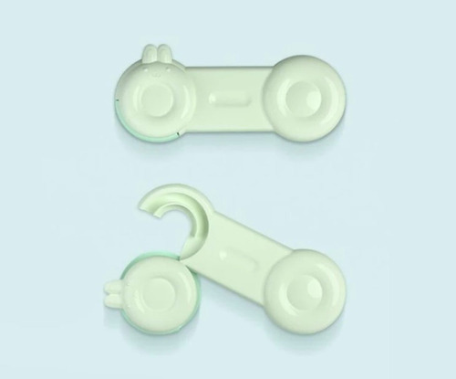 Kit 5 Seguros Para Puertas Y Cajones Seguridad Niños Color Verde