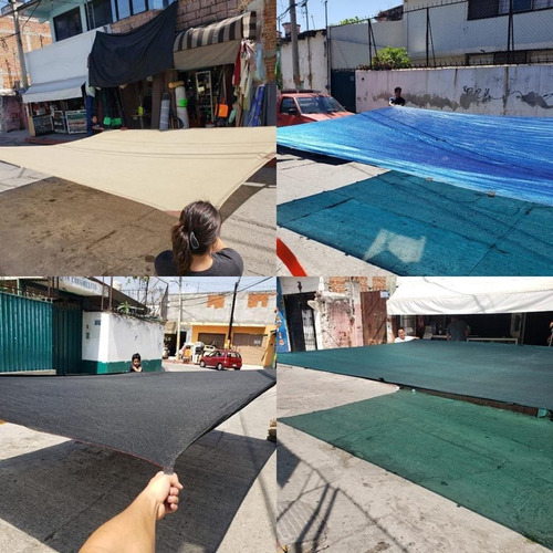 Malla Sombra 90% De 3x6 Mts Lista Para Colocar 