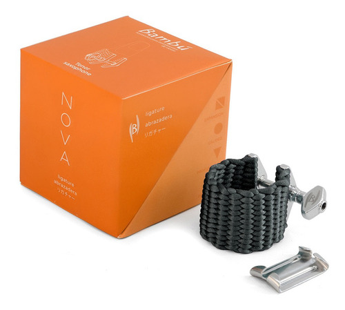 Abrazadera Bambu Nova De Hilo Para Saxo Tenor