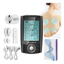 Comprar Vakrny Estimulador Muscular De 36 Modos De Unidad Tens Ems De Doble Canal, Masajeador De Pulso Eléctrico Recargable Con 10 Almohadillas De Electrodos, Artritis, Rigidez Muscular