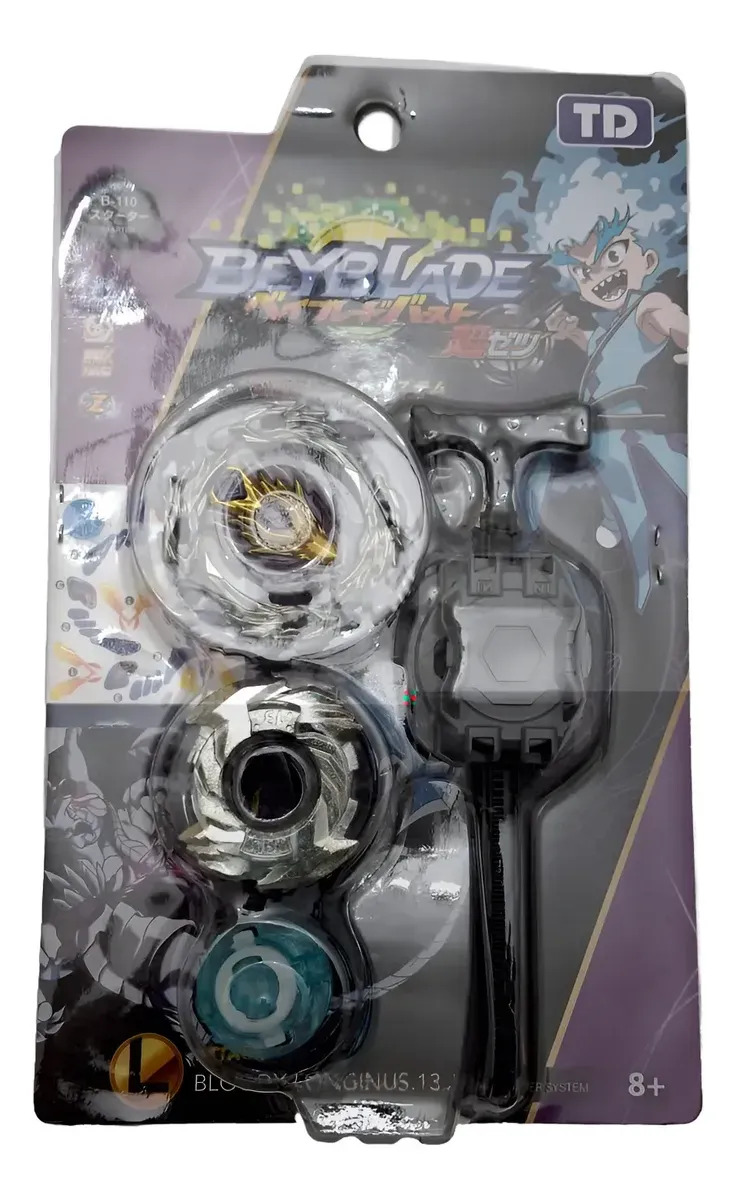 Blusa giratória amadora Beyblade com excelente lançador violeta