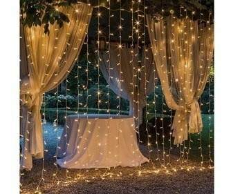 Lady Pia, Cortina De Luces Led, De 3m Largo X 1,m Ancho