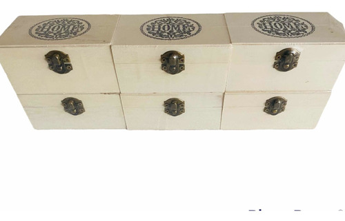 Cajas Organizadoras De Maderas 6 U Medidas 10 × 6 × 5 Cm