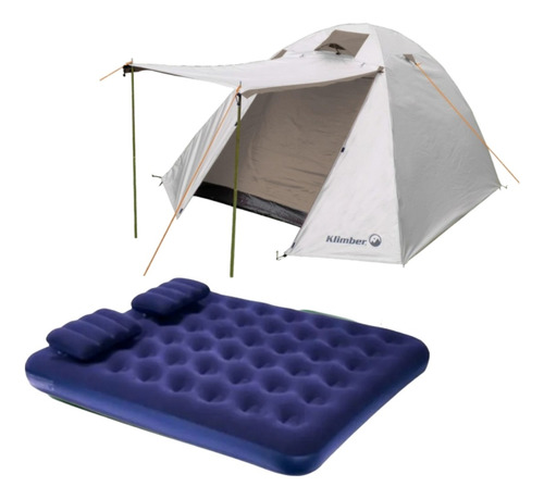 Carpa + Colchon Inflable 2 Plazas Queen 