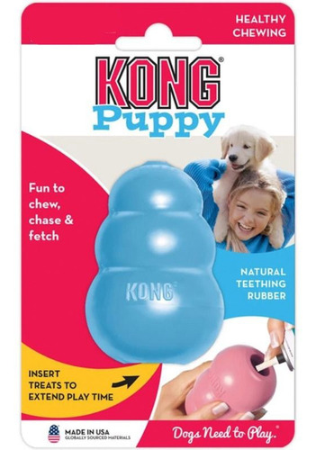 Kong Puppy Mediano Rellenable Caucho Bote Irregular