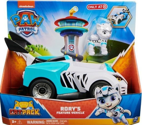 Paw Patrol - Rory Con Vehiculo - Cat Pack - Spin Master - Color Blanco