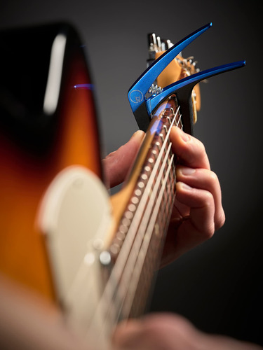 Cejilla Para Guitarra De 6 Cuerdas Color Azul G7th Nashville