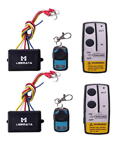 Liebmaya 2pcs Kit De Control Remoto Inalámbrico De Cabrestan