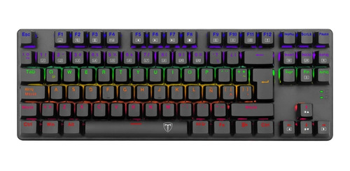 Teclado Gamer T-dagger Bora T-tgk313-bl Rgb Rainbow Sp Blue