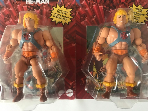 4 Figs He-man Y Skeletor Cabeza Vintage Y Retro Motu Origins (Usado)