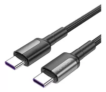 Comprar Cable Tipo C A Usb-c Carga Rápida 65w Largo 2 Metros Kuulaa. Color Negro