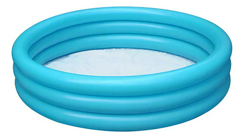 Alberca Inflable Juguete 165x30cm Piscina 3 Aros, 300 Litros Color Azul claro