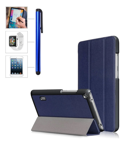 Huawei T3 7 Funda Protector Flip Cover Case + Lápiz Táctil