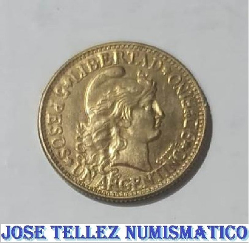 Cj# 3 R Moneda $ 5 Argentino Oro Replica Alpaca/oro Palermo