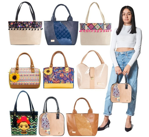 Lote De 12 Bolsas Línea Oro Mayoreo Moda Calidad Fabricante 