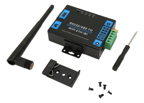 Convertidor Inalámbrico Ethernet Serie A Wifi Rs232 Rs485