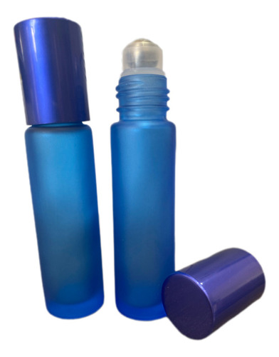 10 Rollon 10ml Premium (vidro Grosso) Colors Azul