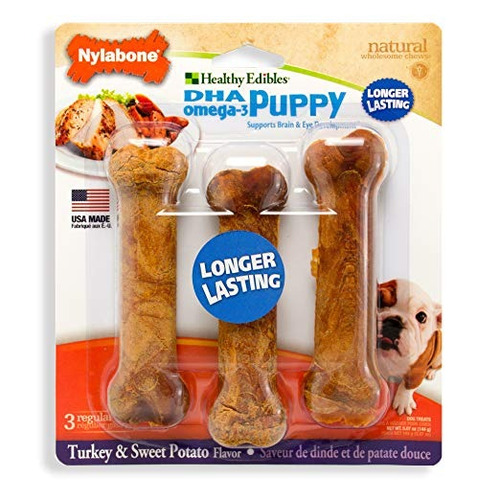 Nylabone Dog Chew Edibles Saludable Huesos Placer Para Cacho