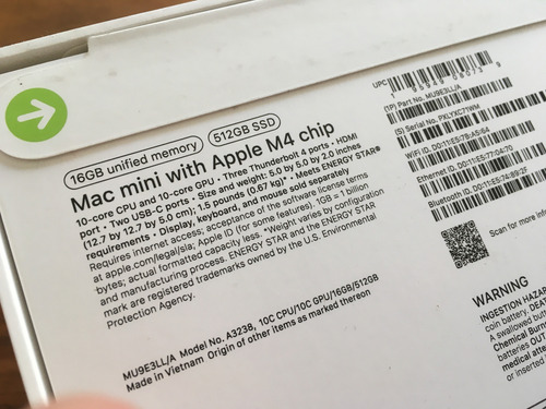 Apple Mac Mini M4 (2024) 10 Cpu, 10 Gpu, 16gb Ram, 512gb Ssd