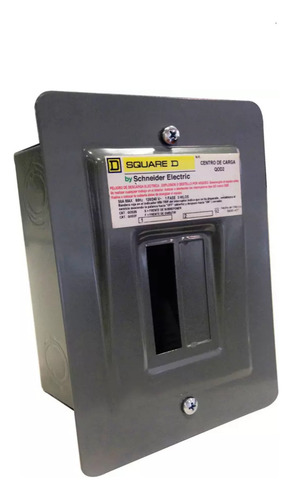 Centro De Carga 2 Polos Para Empotrar 120/240 Volts 4 Piezas