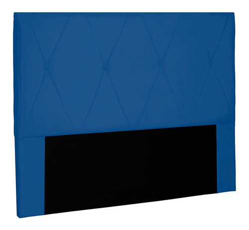 Cabeceira Aquilla Para Cama Box Solteiro 90 Cm Suede Cor Azul-marinho