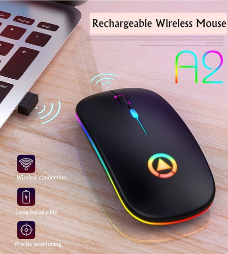 Mouse Inalambrico Recargable Gaming Silent Mode