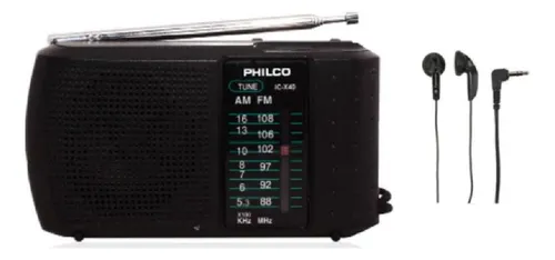 Radio Portatil Philco Icx-40 C/audifono