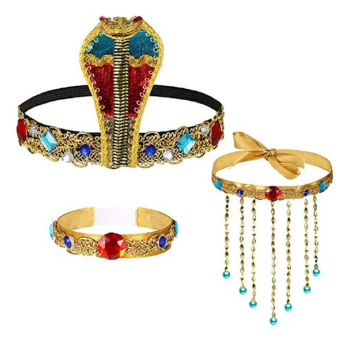 Disfraz Egipcio De Mujer De Estilo Retro De 3 Piezas Para