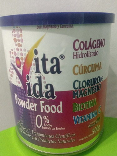 Colágeno Hidrolizado Vita Vida Por 500gr - g a $160