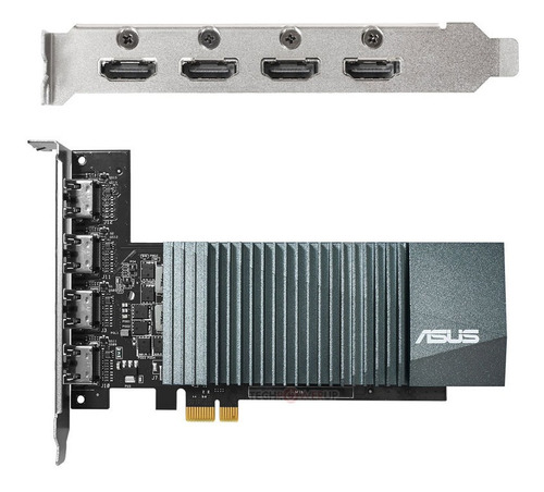 Tarjeta De Video Asus Nvidia Gt710 2gb 4 Puertos Hdmi Ddr5