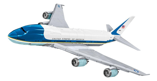 Avión Cobi Boeing 747 Air Force One Bloque De Construcción Color