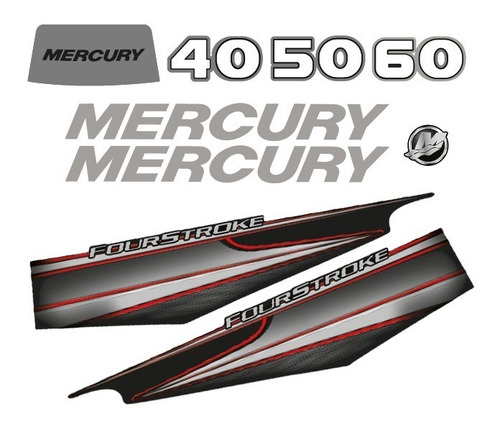 Calcos Outboars Mercury 60 Hp 2015 -2017 4t Grafica M 14 