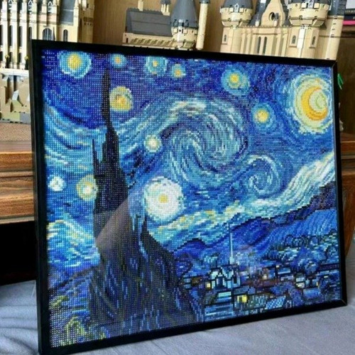 Diamond Painting Arte Con Diamantes Noche Estrellada 30x40