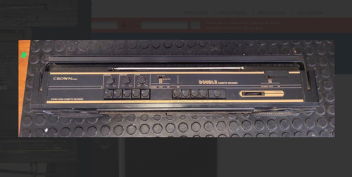 Rádio Toca Fitas Gravador Duplo Deck Crown P600 Com Defeito (Usado)