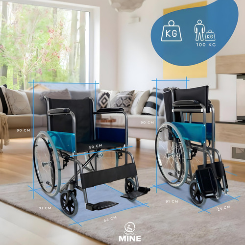 Silla De Ruedas Con Asiento De 20 Pulgadas: Confort Máximo