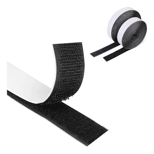 Velcro Contactel Negro Auto Adhesivo 1mt X 5 Cms